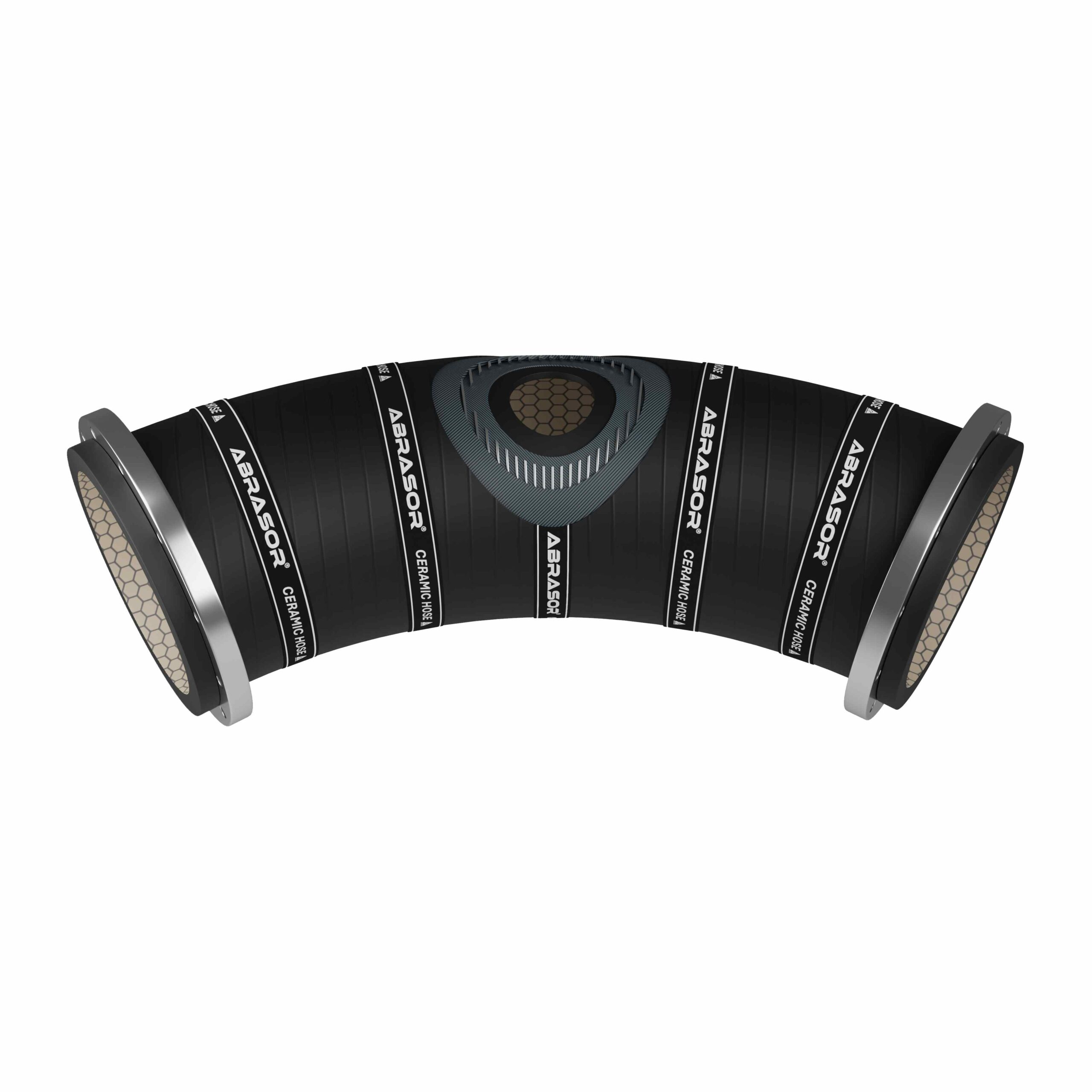 Abrasor® XC20-Series Pre-Formed Bend Ceramic Hose