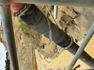 Over flexed mining hoses